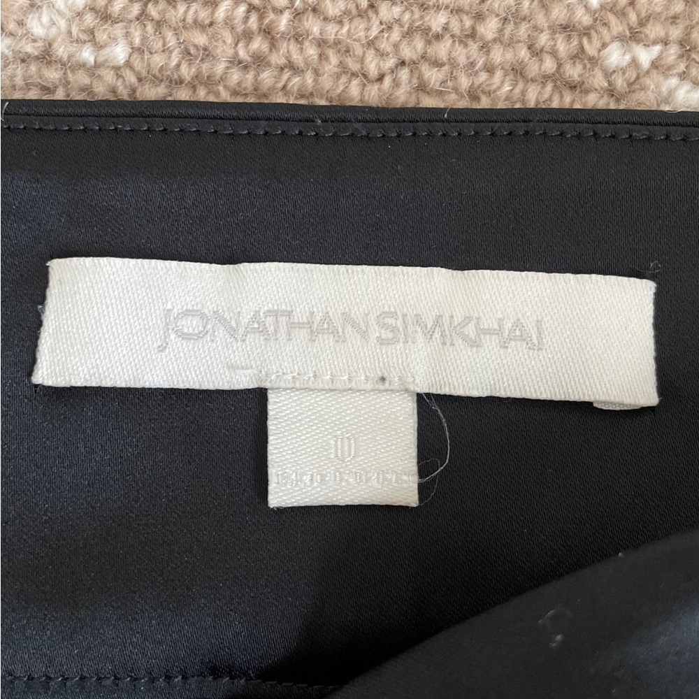 Jonathan Simkhai Split Front Black Trousers - image 4